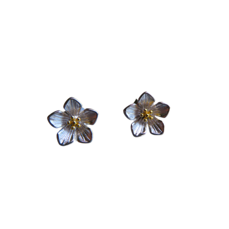Alpine Gentian Sterling Silver Studs