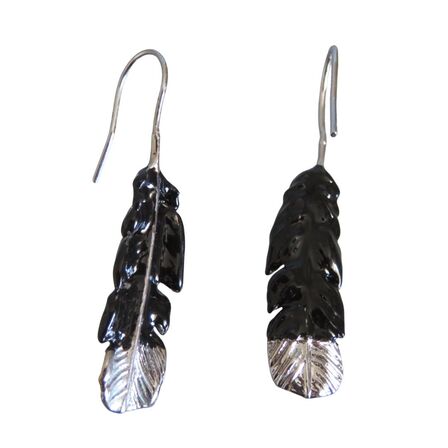 Huia Feather Drop Earrings